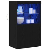 VidaXL Dressoir Zwart 60 x 37 x 100 cm Bewerkt hout