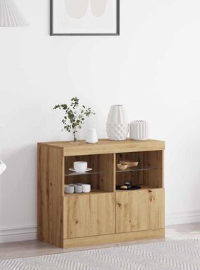 VidaXL Dressoir Bruin 81 x 37 x 67 cm Bewerkt hout