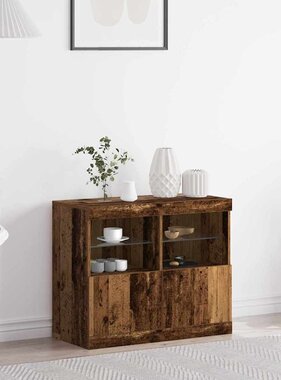 VidaXL Dressoir Bruin 81 x 37 x 67 cm Bewerkt hout