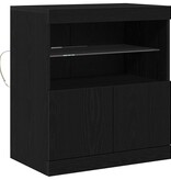 VidaXL Dressoir Zwart 60 x 37 x 67 cm Bewerkt hout
