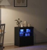 VidaXL Dressoir Zwart 60 x 37 x 67 cm Bewerkt hout