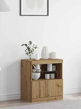 VidaXL Dressoir Bruin 60 x 37 x 67 cm Bewerkt hout