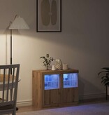 VidaXL Bijzetkast 2 pcs artisanaal eikenkleurig 41 x 37 x 67 cm