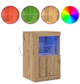 VidaXL Bijzetkast artisanaal eikenkleurig 41 x 37 x 67 cm Bewerkt hout