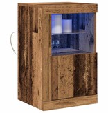 VidaXL Bijzetkast 2 pcs Oud hout 41 x 37 x 67 cm Bewerkt hout