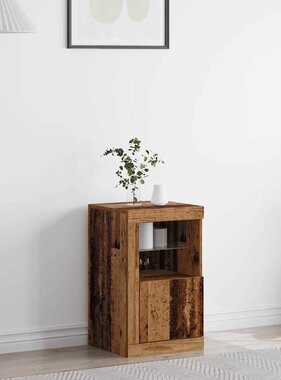VidaXL Bijzetkast Oud hout 41 x 37 x 67 cm Bewerkt hout