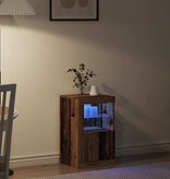 VidaXL Bijzetkast Oud hout 41 x 37 x 67 cm Bewerkt hout