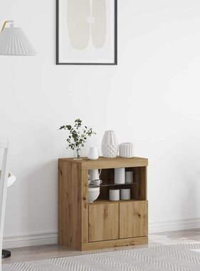 VidaXL Dressoir Bruin 60.5 x 37 x 67 cm Bewerkt hout