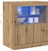 VidaXL Dressoir Bruin 60.5 x 37 x 67 cm Bewerkt hout