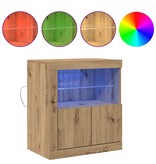 VidaXL Dressoir Bruin 60.5 x 37 x 67 cm Bewerkt hout