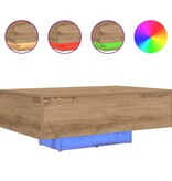 VidaXL Salontafel Artisan Eiken 85 x 55 x 31 cm Bewerkt hout