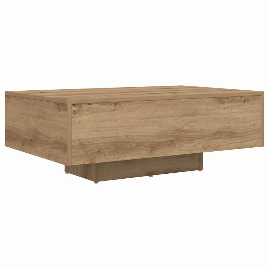 VidaXL Salontafel Artisan Eiken 85 x 55 x 31 cm Bewerkt hout