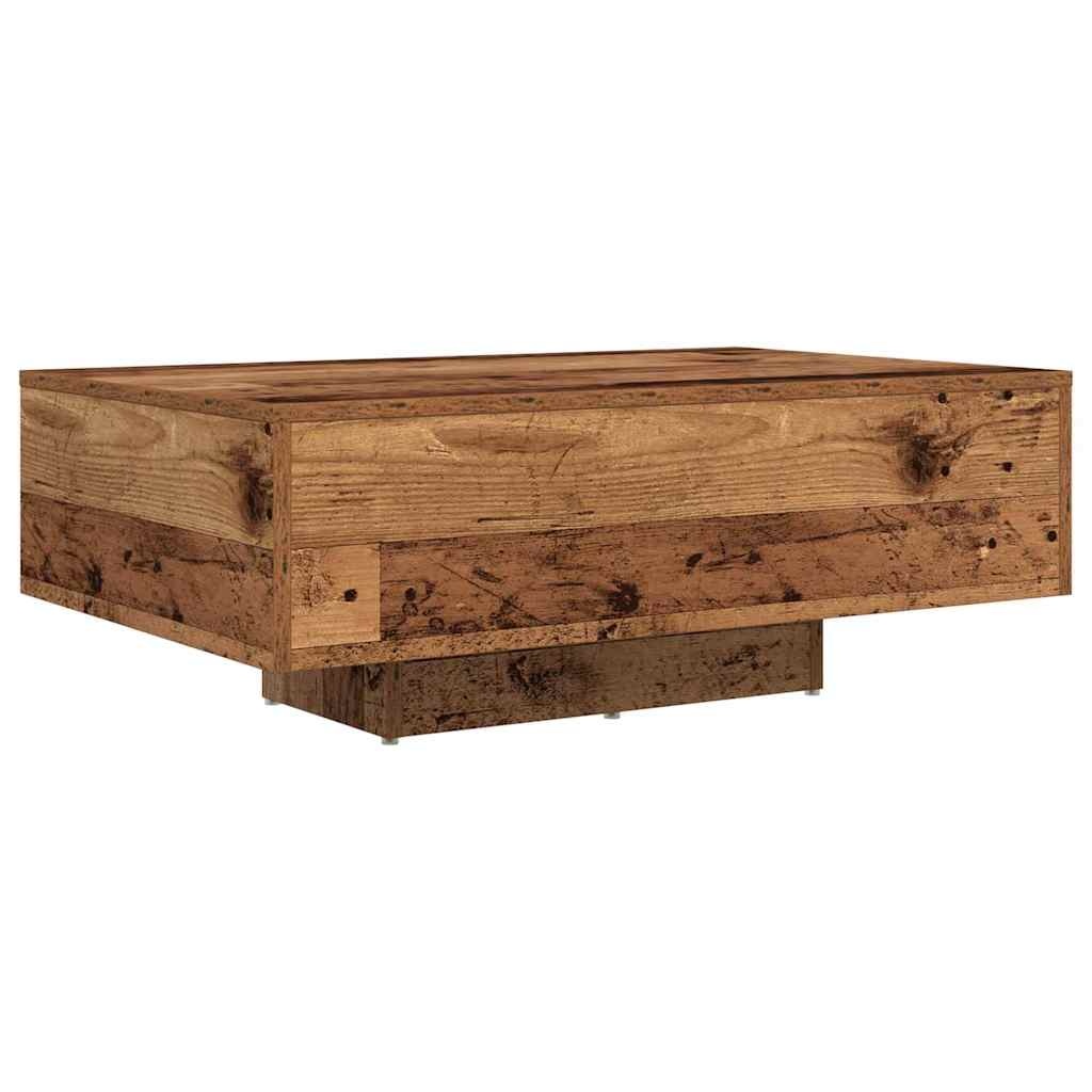 VidaXL Salontafel Oud Hout 85 x 55 x 31 cm Bewerkt hout