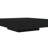 VidaXL Salontafel Zwart Eiken 100 x 100 x 31 cm Bewerkt hout