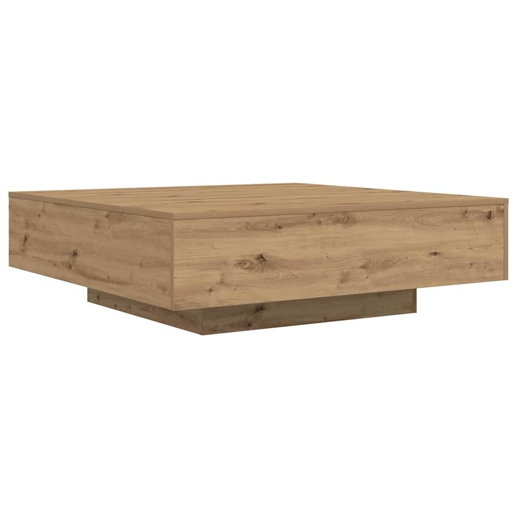VidaXL Salontafel Artisan Eiken 100 x 100 x 31 cm Bewerkt hout