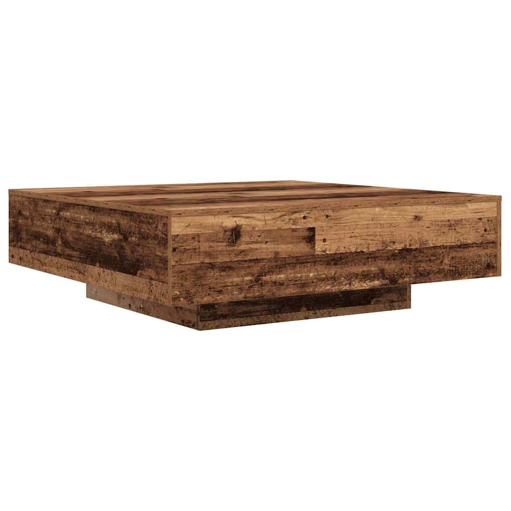 VidaXL Salontafel Oud Hout 100 x 100 x 31 cm Bewerkt hout