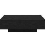 VidaXL Salontafel Zwart Eiken 100 x 100 x 31 cm