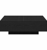 VidaXL Salontafel Zwart Eiken 100 x 100 x 31 cm