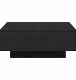 VidaXL Salontafel Zwart Eiken 80 x 80 x 31 cm