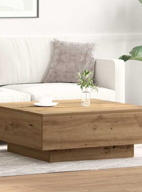 VidaXL Salontafel Artisan Eiken 80 x 80 x 31 cm