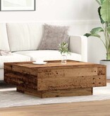 VidaXL Salontafel Oud Hout 80 x 80 x 31 cm