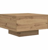 VidaXL Salontafel Artisan Eiken 55 x 55 x 31 cm Bewerkt hout