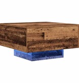 VidaXL Salontafel Oud Hout 55 x 55 x 31 cm Bewerkt hout