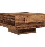 VidaXL Salontafel Oud Hout 55 x 55 x 31 cm Bewerkt hout