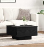 VidaXL Salontafel Zwart Eiken 55 x 55 x 31 cm