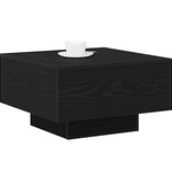 VidaXL Salontafel Zwart Eiken 55 x 55 x 31 cm