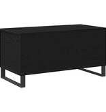 VidaXL Salontafel Zwart Eiken 90 x 44,5 x 45 cm Bewerkt hout