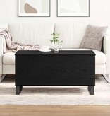 VidaXL Salontafel Zwart Eiken 90 x 44,5 x 45 cm Bewerkt hout