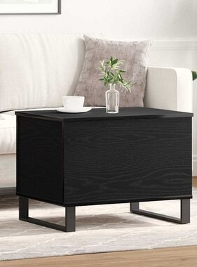 VidaXL Salontafel Zwart Eiken 60 x 44,5 x 45 cm