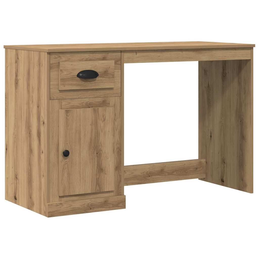 VidaXL Bureau met lade Artisan Eiken 50 x 115 x 75 cm Bewerkt hout