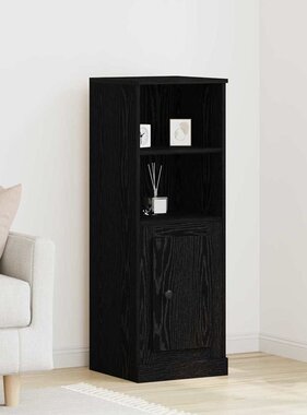 VidaXL Highboard Zwart Eiken 36 x 35,5 x 103,5 cm Bewerkt hout