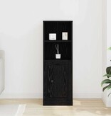 VidaXL Highboard Zwart Eiken 36 x 35,5 x 103,5 cm Bewerkt hout