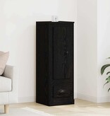 VidaXL Highboard Zwart Eiken 36 x 35.5 x 103.5 cm Bewerkt hout