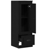 VidaXL Highboard Zwart Eiken 36 x 35.5 x 103.5 cm Bewerkt hout