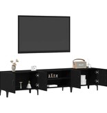 VidaXL TV-kast Zwart Eiken 180 x 31,5 x 40 cm Bewerkt hout