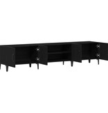 VidaXL TV-kast Zwart Eiken 180 x 31,5 x 40 cm Bewerkt hout