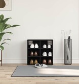 VidaXL Schoenenkast Zwart Eiken 52 x 30 x 50,5 cm Bewerkt hout