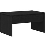 VidaXL Salontafel Zwart Eiken 80 x 50,5 x 41,5 cm Bewerkt hout