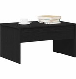 VidaXL Salontafel Zwart Eiken 80 x 50,5 x 41,5 cm Bewerkt hout