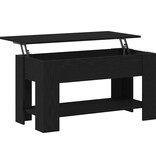 VidaXL Salontafel Zwart eiken 101 x 49 x 52 cm Bewerkt hout