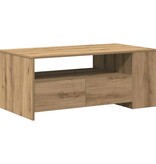 VidaXL Salontafel Artisan Eiken 102 x 55 x 43,5 cm Bewerkt hout