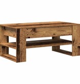 VidaXL Salontafel Oud Hout 102 x 55 x 45 cm Bewerkt hout