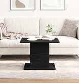 VidaXL Salontafel Zwart Eiken 55,5 x 55,5 x 40 cm Bewerkt hout