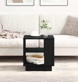 VidaXL Salontafel Zwart Eiken 40 x 40 x 43 cm Bewerkt hout