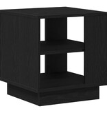 VidaXL Salontafel Zwart Eiken 40 x 40 x 43 cm Bewerkt hout