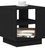 VidaXL Salontafel Zwart Eiken 40 x 40 x 43 cm Bewerkt hout